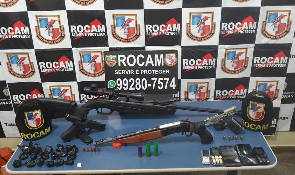 Armas e muni&ccedil;&otilde;es s&atilde;o apreendidas na invas&atilde;o Xingu, em Tabatinga