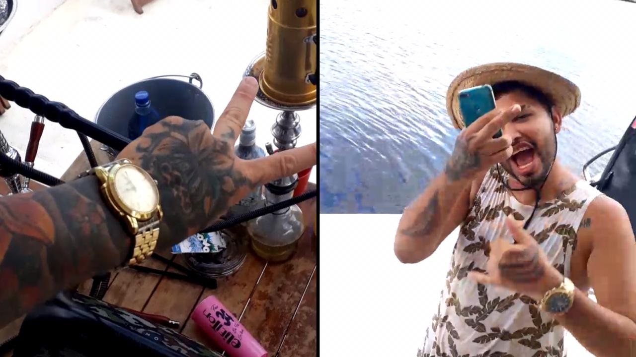 V&iacute;deo mostra homens ostentando em barco, fazendo apologia &agrave; fac&ccedil;&atilde;o e zombando da pol&iacute;cia