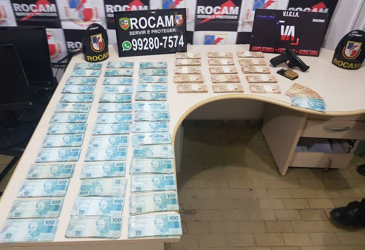 Colombiano é detido com R$ 114 mil, arma e picape com restrição em Tabatinga Colombiano é detido com R$ 114 mil, arma e picape com restrição em Tabatinga