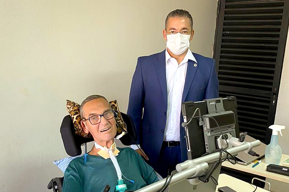 Josué Neto e general Villas Bôas Josué Neto e general Villas Bôas
