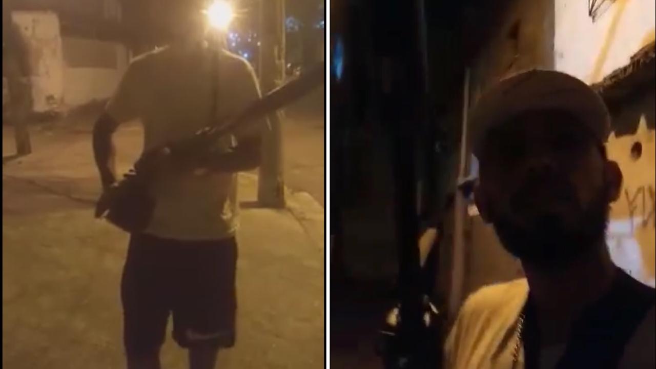Membro de nova facção criminosa faz ameaças a desafetos com fuzil, em vídeos Membro de nova facção criminosa faz ameaças a desafetos com fuzil, em vídeos