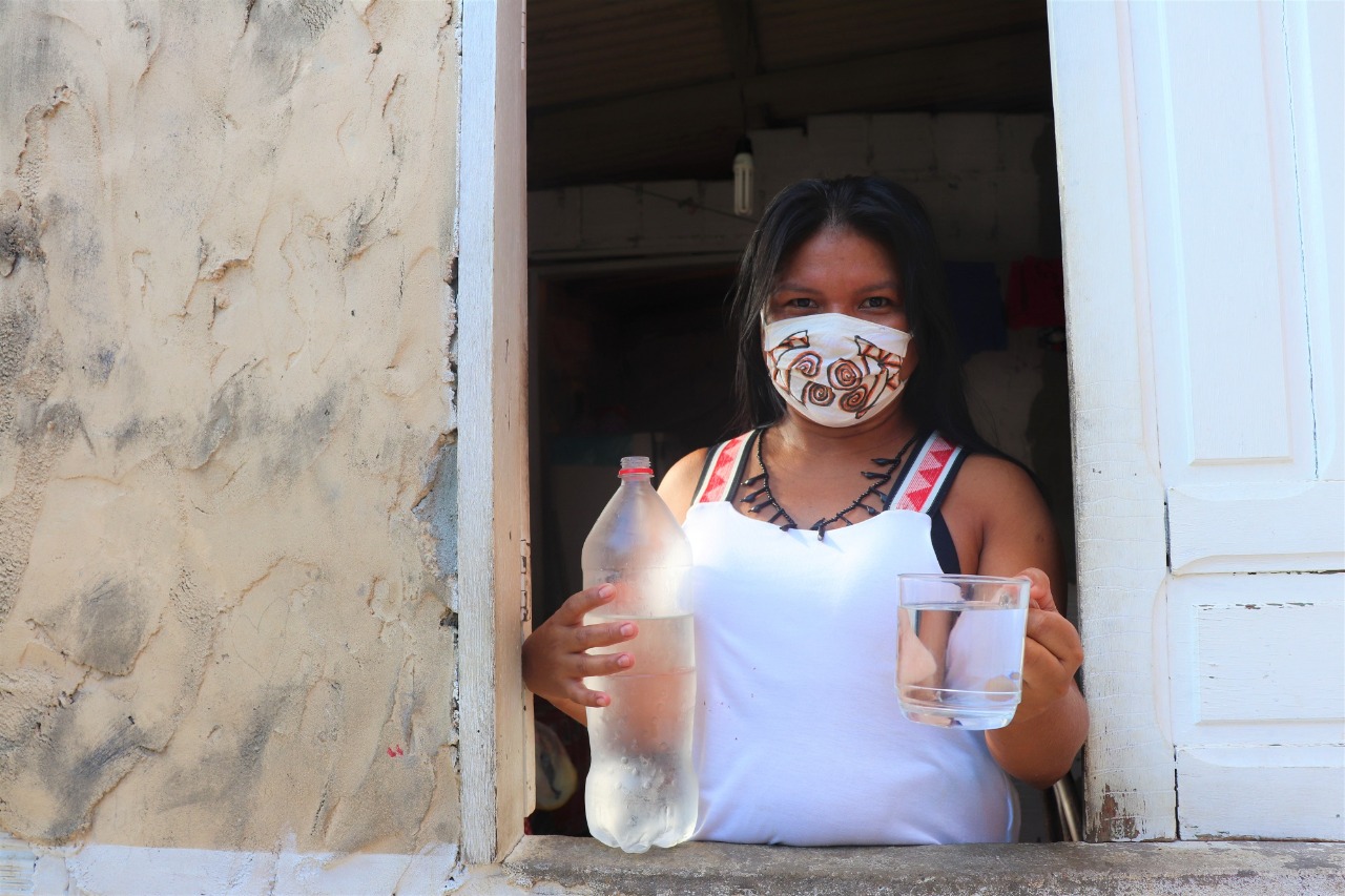 Povo Sateré de Manaus recebe água tratada, entre becos da periferia. Conheça essa história Povo Sateré de Manaus recebe água tratada, entre becos da periferia. Conheça essa história