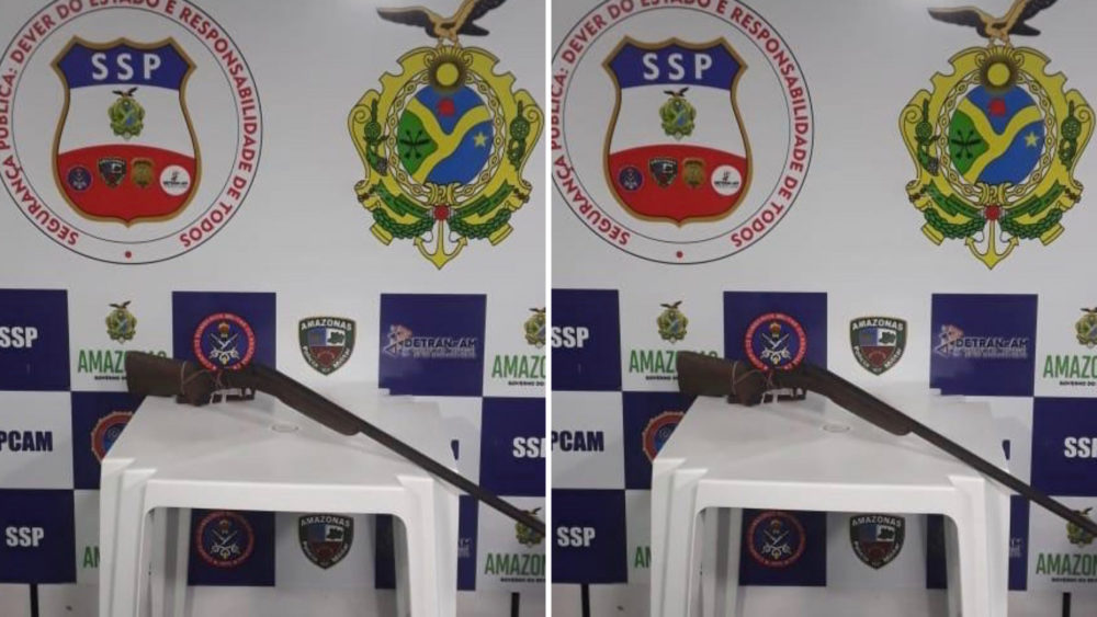 Policiais da Base Arpão prendem homem por posse de arma e ameaça Policiais da Base Arpão prendem homem por posse de arma e ameaça
