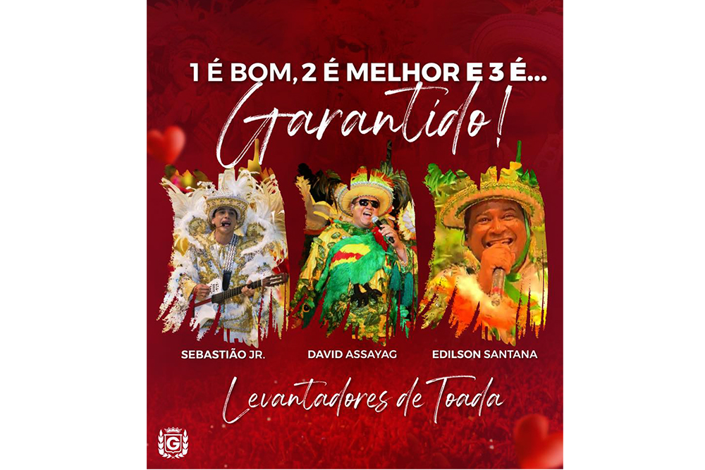 Garantido anuncia três levantadores Garantido anuncia três levantadores