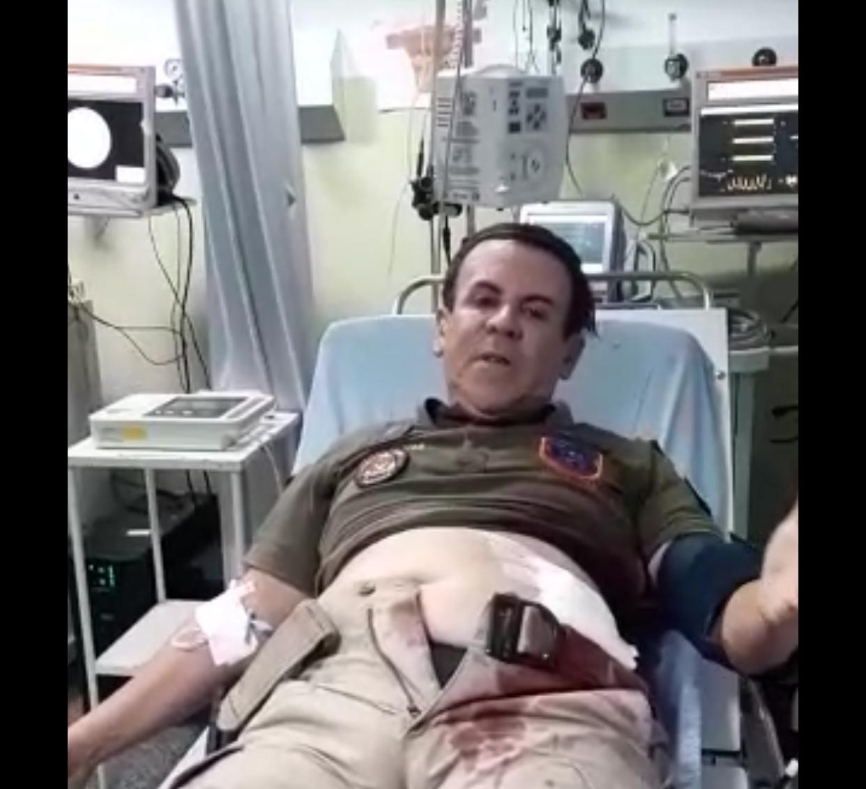 Dupla tenta assaltar Clube de Tiros e deixa propriet&aacute;rio ferido. Veja v&iacute;deo