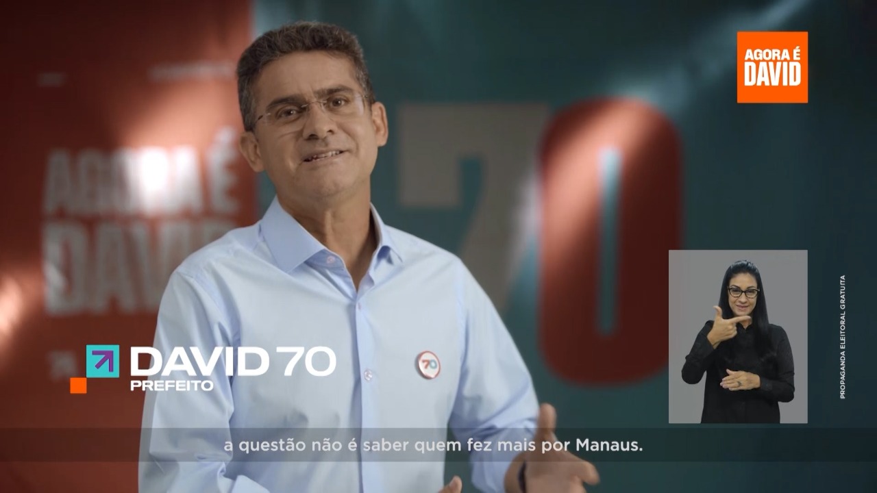 Manaus do futuro e rede social estão na 'mira' de David no reinício do horário eleitoral Manaus do futuro e rede social estão na 'mira' de David no reinício do horário eleitoral