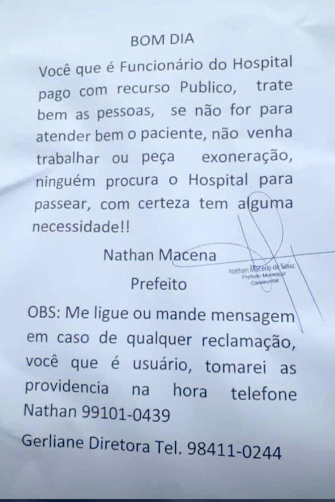 Maus tratos em hospital Maus tratos em hospital