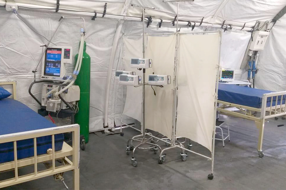 CMA avisa que estrutura hospitalar instalada no Hospital Militar é só para público interno CMA avisa que estrutura hospitalar instalada no Hospital Militar é só para público interno
