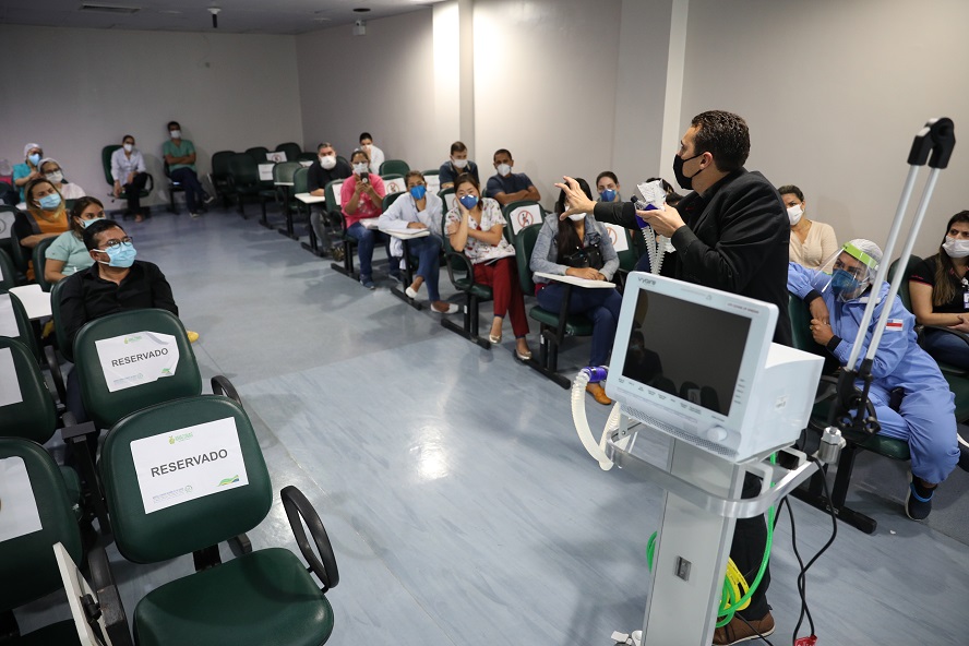 SES-AM realiza curso de ventila&ccedil;&atilde;o mec&acirc;nica para profissionais intensivistas