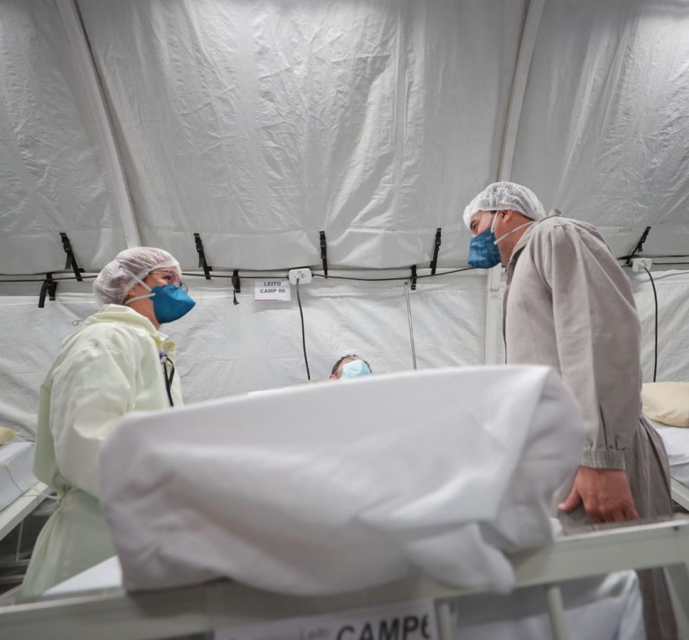 Enfermaria de campanha vai atender pacientes do Delphina Aziz em final de tratamento Enfermaria de campanha vai atender pacientes do Delphina Aziz em final de tratamento