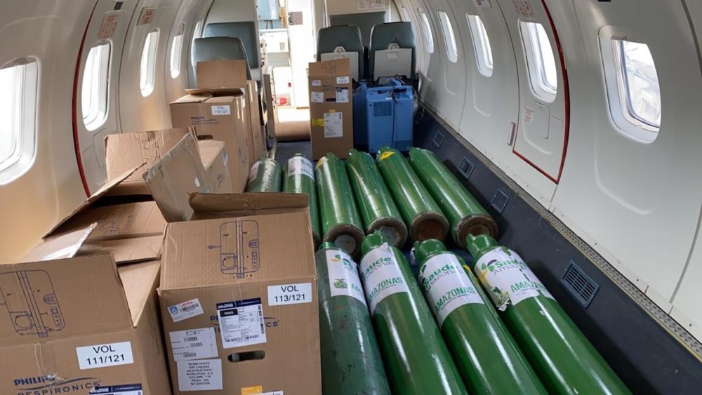 Estado envia mais 30 concentradores e 10 cilindros de oxigênio para Humaitá Estado envia mais 30 concentradores e 10 cilindros de oxigênio para Humaitá