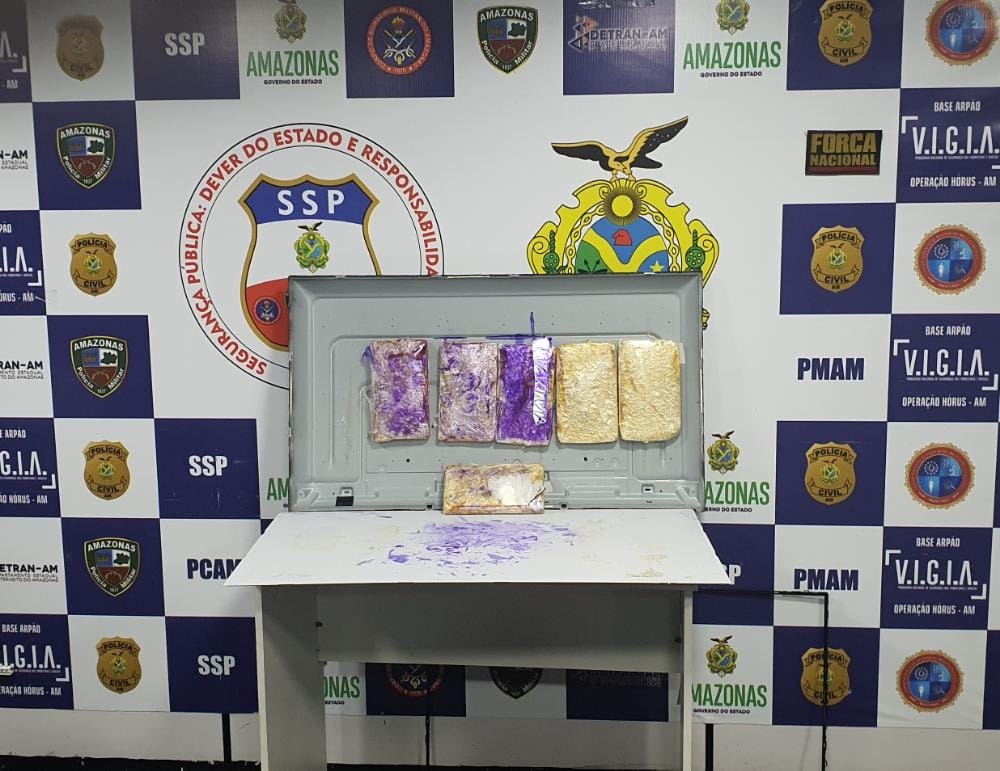 Base Arp&atilde;o apreende drogas em TV e captura dois foragidos da Justi&ccedil;a