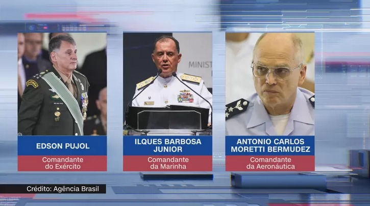 Comandantes das For&ccedil;as Armadas pedem demiss&atilde;o ap&oacute;s sa&iacute;da de general da Defesa