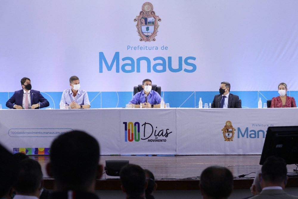 'Manaus merece dias melhores', disse David Almeida ao apresentar relatório de 100 dias de administração 'Manaus merece dias melhores', disse David Almeida ao apresentar relatório de 100 dias de administração