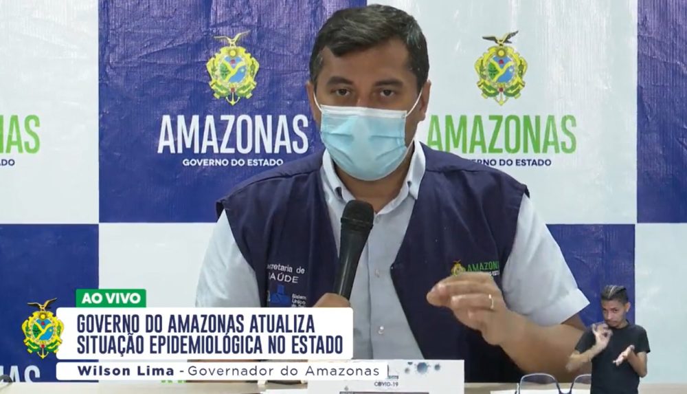 Governador refor&ccedil;a que n&atilde;o houve dose de vacina desperdi&ccedil;ada no AM, diz em live