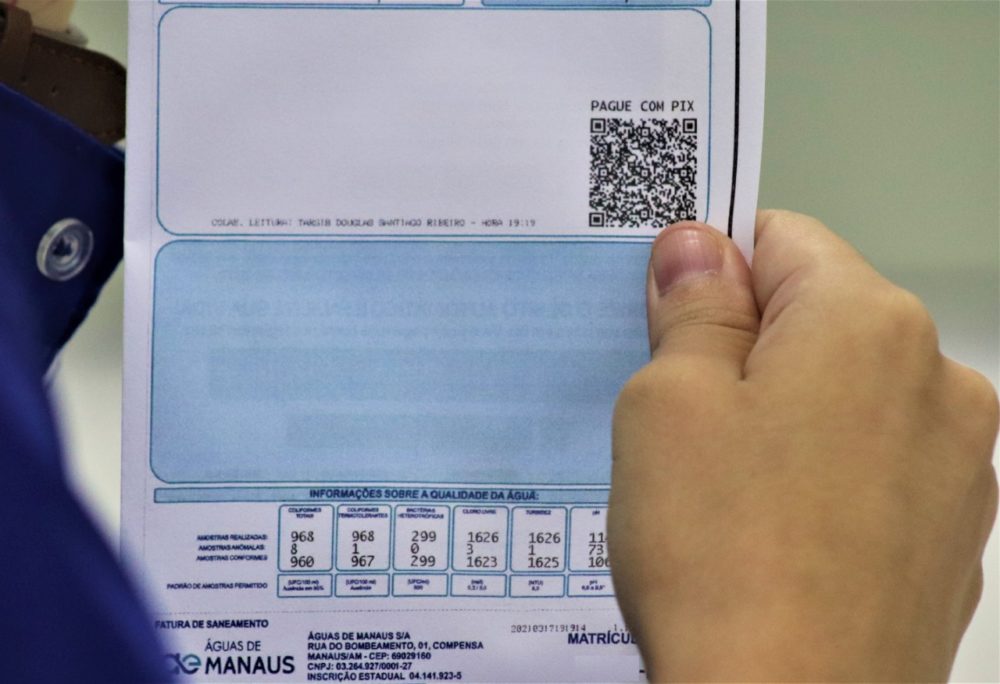 Consumidores poderão utilizar PIX para pagamentos de contas de água em Manaus Consumidores poderão utilizar PIX para pagamentos de contas de água em Manaus
