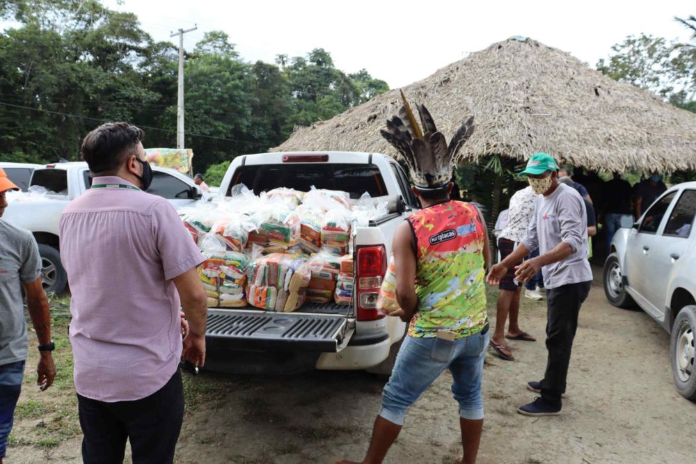 Aldeias indígenas recebem ajuda humanitária do Governo, por meio da FEI Aldeias indígenas recebem ajuda humanitária do Governo, por meio da FEI