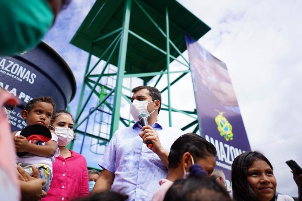 Wilson Lima inaugura ag&ecirc;ncia da Cosama e leva projeto '&Aacute;gua Boa' para Nova Olinda do Norte