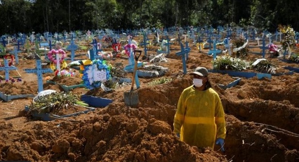 Brasil ultrapassa &Iacute;ndia e volta a ser l&iacute;der mundial em mortes di&aacute;rias por coronav&iacute;rus