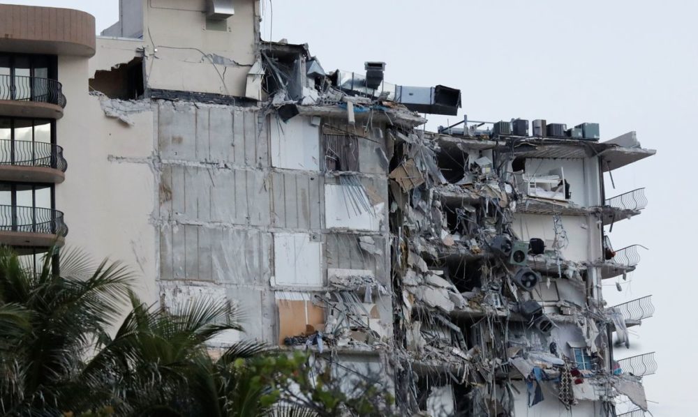 Chega a cinco n&uacute;mero de mortes em desabamento de pr&eacute;dio em Miami