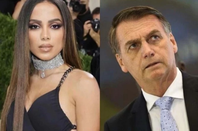 Bolsonaro manda indireta para Anitta e cantora rebate