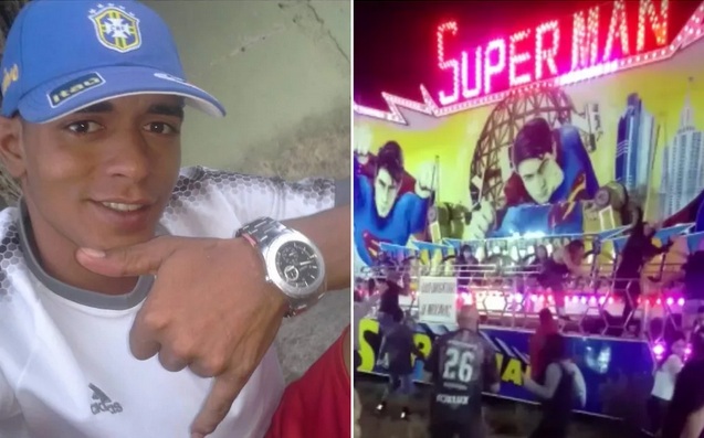 Homem morre esmagado por 'Superman' após ficar em pé em brinquedo