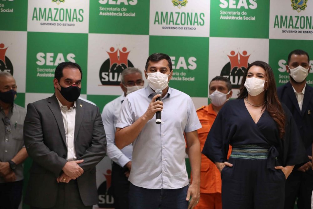 Wilson Lima e Marcelo Queiroga abrem ação de educação em saúde em Manaus, no Dia da Malária nas Américas