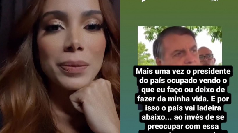 Anitta rebate comentário de Bolsonaro sobre educação política: 'Fiz mais que o senhor'