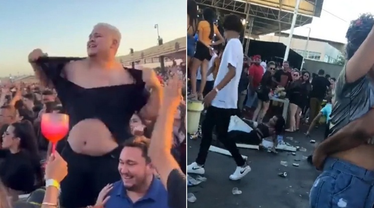 Show de João Gomes tem sexo, nudez e até queimadura. Veja vídeos