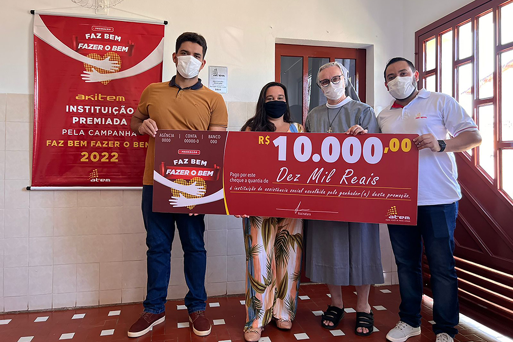 Atem entrega prêmios da campanha Faz Bem Fazer o Bem a instituições sociais de mais seis estados Atem entrega prêmios da campanha Faz Bem Fazer o Bem a instituições sociais de mais seis estados