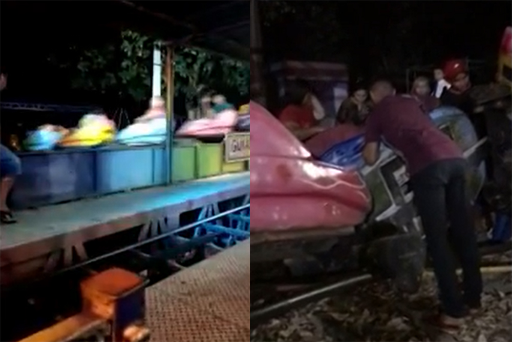 Vídeo: brinquedo parte ao meio em parque de diversões no Ceará