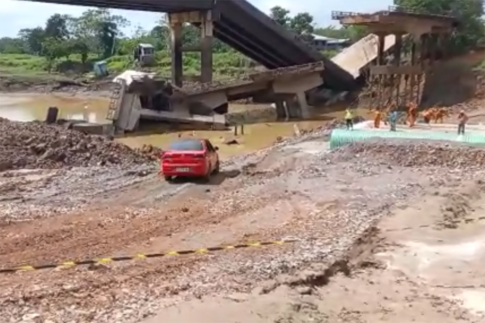 Dnit suspende tráfego de veículos na passagem seca de Autaz-Mirim