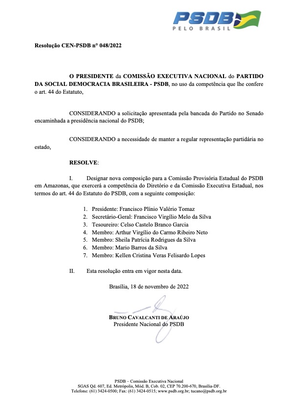 PSDB troca Arthur por Plínio PSDB troca Arthur por Plínio