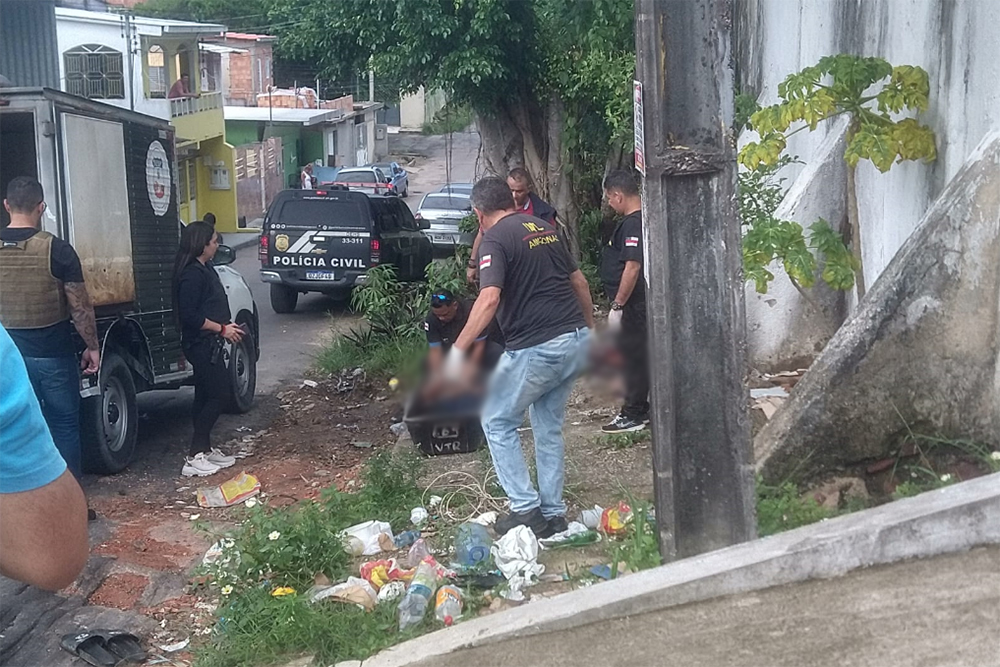 Corpo esquartejado é encontrado por moradores em rua do bairro Petrópolis Portal do Marcos Santos