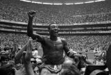 Pelé em 1970 após conquista da Copa do Mundo