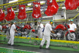 Fabricação de motos no Polo Industrial de Manaus