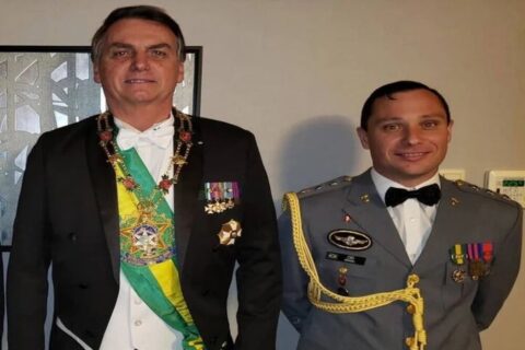 Jair Bolsonaro e Mauro César Barbosa Cid