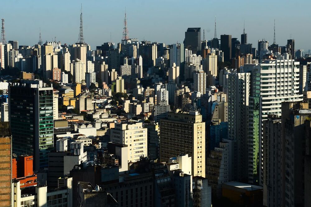 Vista do Edifício Itália, região central de São Paulo