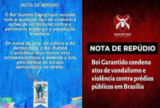 Notas de repúdio de Caprichoso e Garantido