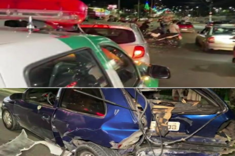 Acidentes nas avenidas Torquato Tapajós e Coronel Teixeira