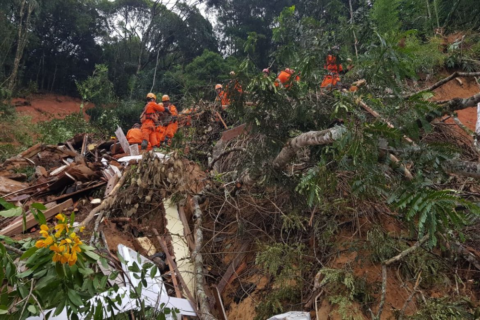 Área de risco em Petrópolis