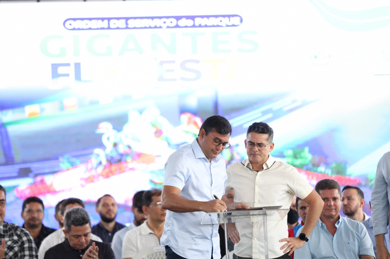 Ordem de servi&ccedil;o para constru&ccedil;&atilde;o do parque Gigantes da Floresta &eacute; assinada por Wilson Lima e David Almeida