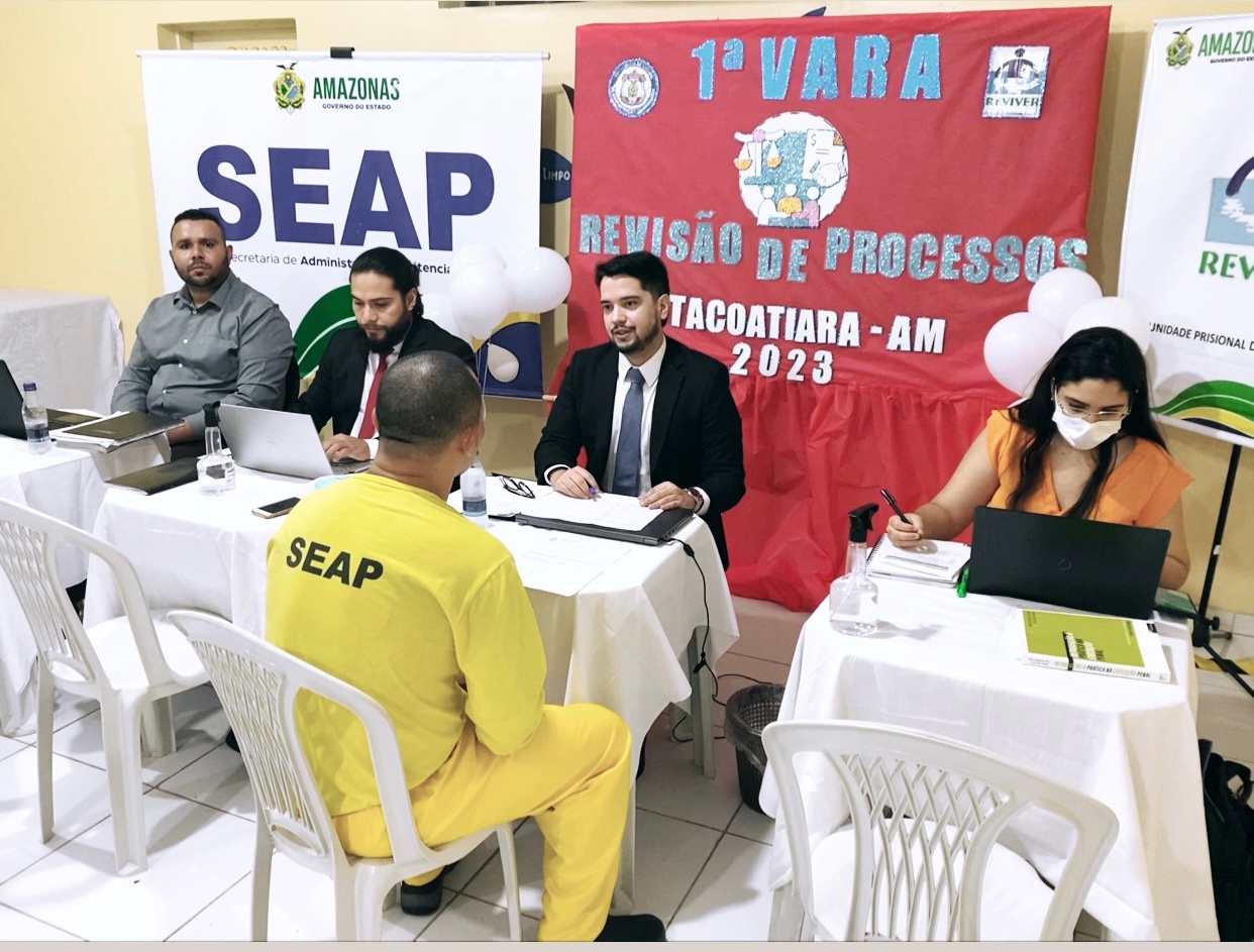 Mutirão carcerário em Itacoatiara analisa processos de réus do regime fechado