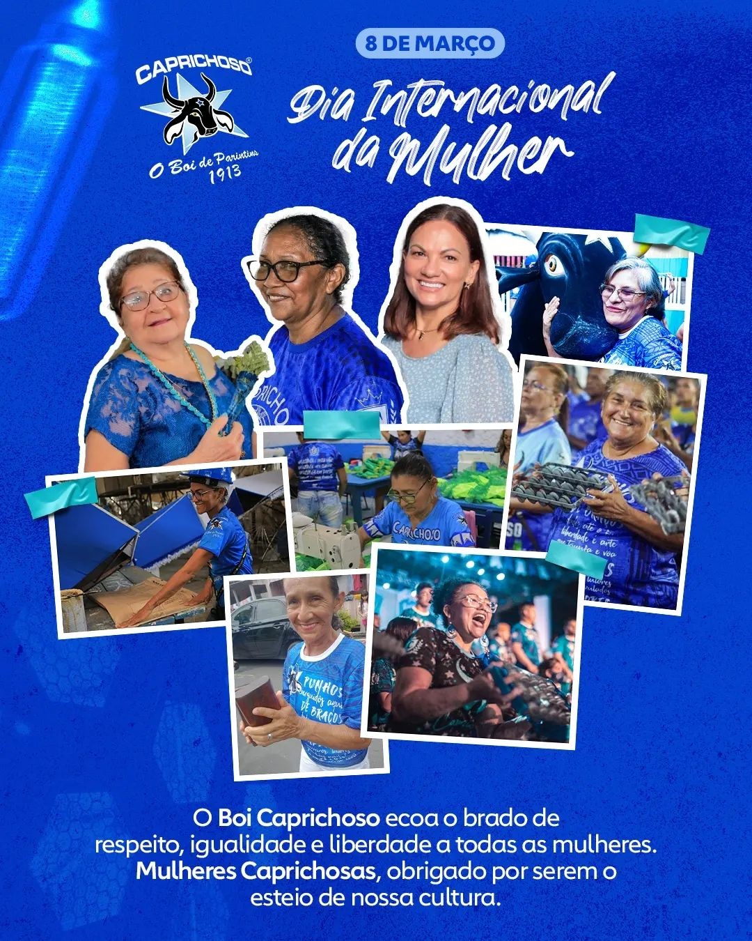 Boi Caprichoso homenageia mulheres em suas redes sociais