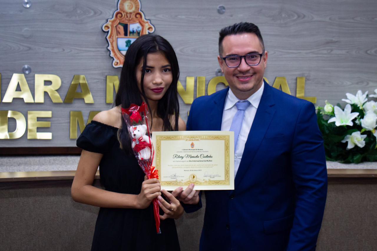 Estudante Rilary Coutinho é homenageada em Sessão Solene da Câmara Municipal de Manaus