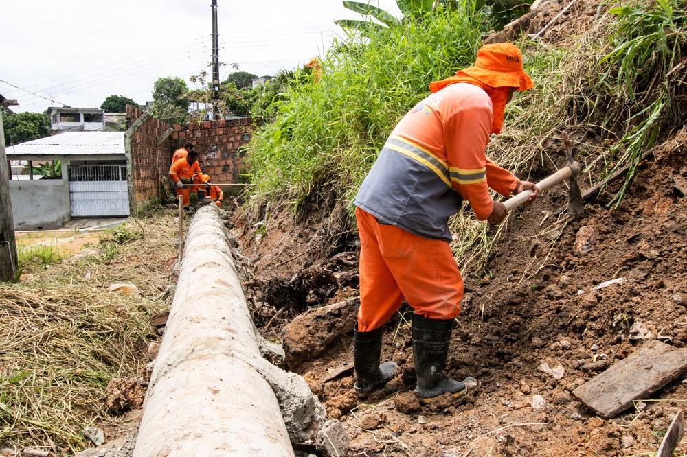 Seminf Inicia Implantação De 100 Metros De Nova Rede De Drenagem No