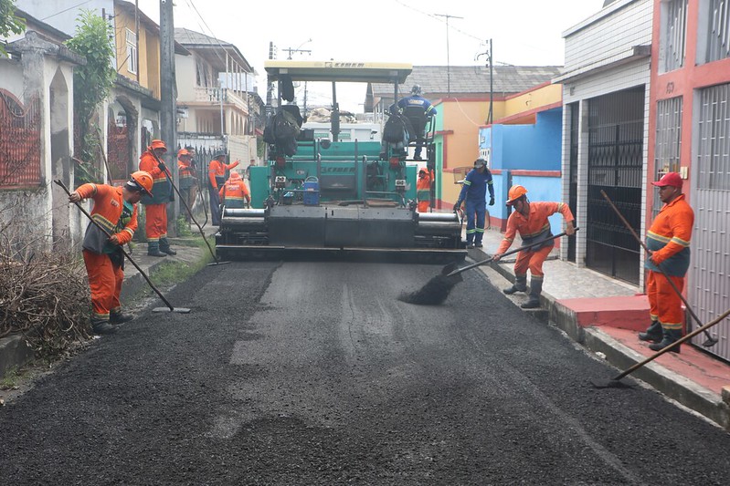 Japiim 54 anos: bairro ganha mais de 60 ruas recapeadas pelo &lsquo;Asfalta Manaus&rsquo;