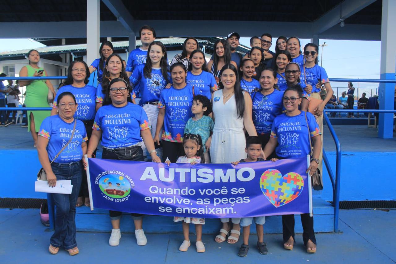 Mayra Dias destaca conscientiza&ccedil;&atilde;o do autismo durante a&ccedil;&atilde;o com bois Garantido e Caprichoso