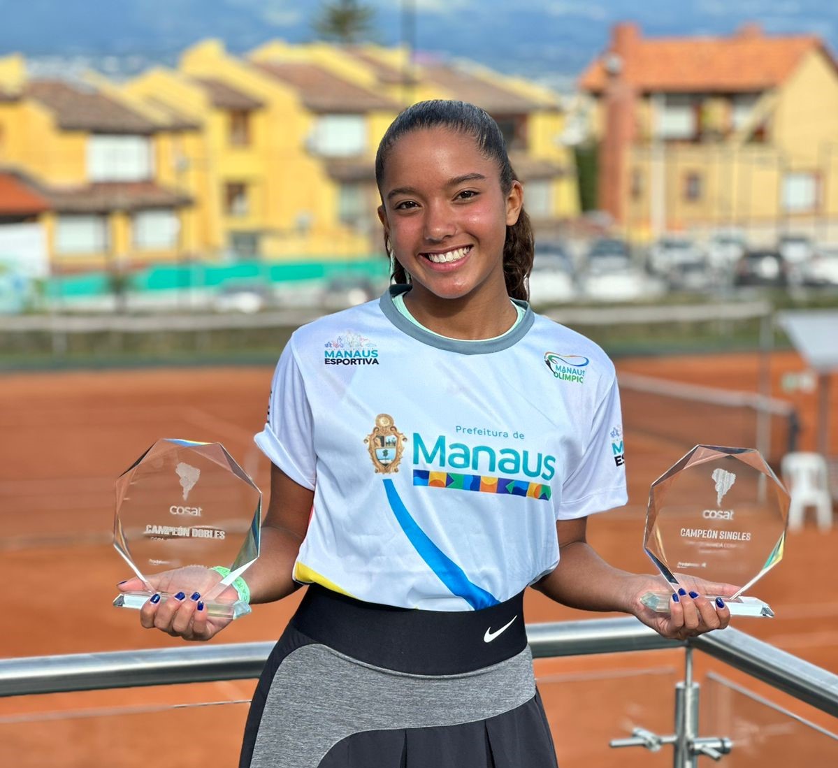 Atleta de Manaus é campeã internacional de tênis no Equador Atleta de Manaus é campeã internacional de tênis no Equador