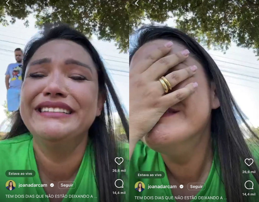 Aos prantos, Joana Darc diz que Ibama impede visita à capivara Filó Aos prantos, Joana Darc diz que Ibama impede visita à capivara Filó